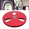 1/4 7 Inch Empty Tape Reel, 3 Holes Open Reel Sound Tape Empty Reel for TEAC for Studer, Aluminum Alloy Take Up Reel Small Hub for Recording (Red) view 4