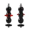 HuaerHui Double Ball Head Mount Multi-Function Aluminum Mini Magic Arm with 1/4-20 Screw for Monitor/LED Light/Microphone, Max Load up to 4.4lb view 3