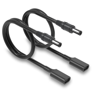 Varbmt USB C to DC Adapter Cable 5.5mm x 2.5 mm, PD 15W USB C Female to 5V DC Male, 3.28Ft Type C to 5.5mm Adapter Made for Printer, CCTV, Digtal Piano, Balenced Bicvcle, LED Light, 2Pack