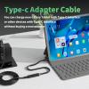 Varbmt USB C to DC Adapter Cable 5.5mm x 2.5 mm, PD 15W USB C Female to 5V DC Male, 3.28Ft Type C to 5.5mm Adapter Made for Printer, CCTV, Digtal Piano, Balenced Bicvcle, LED Light, 2Pack view 2
