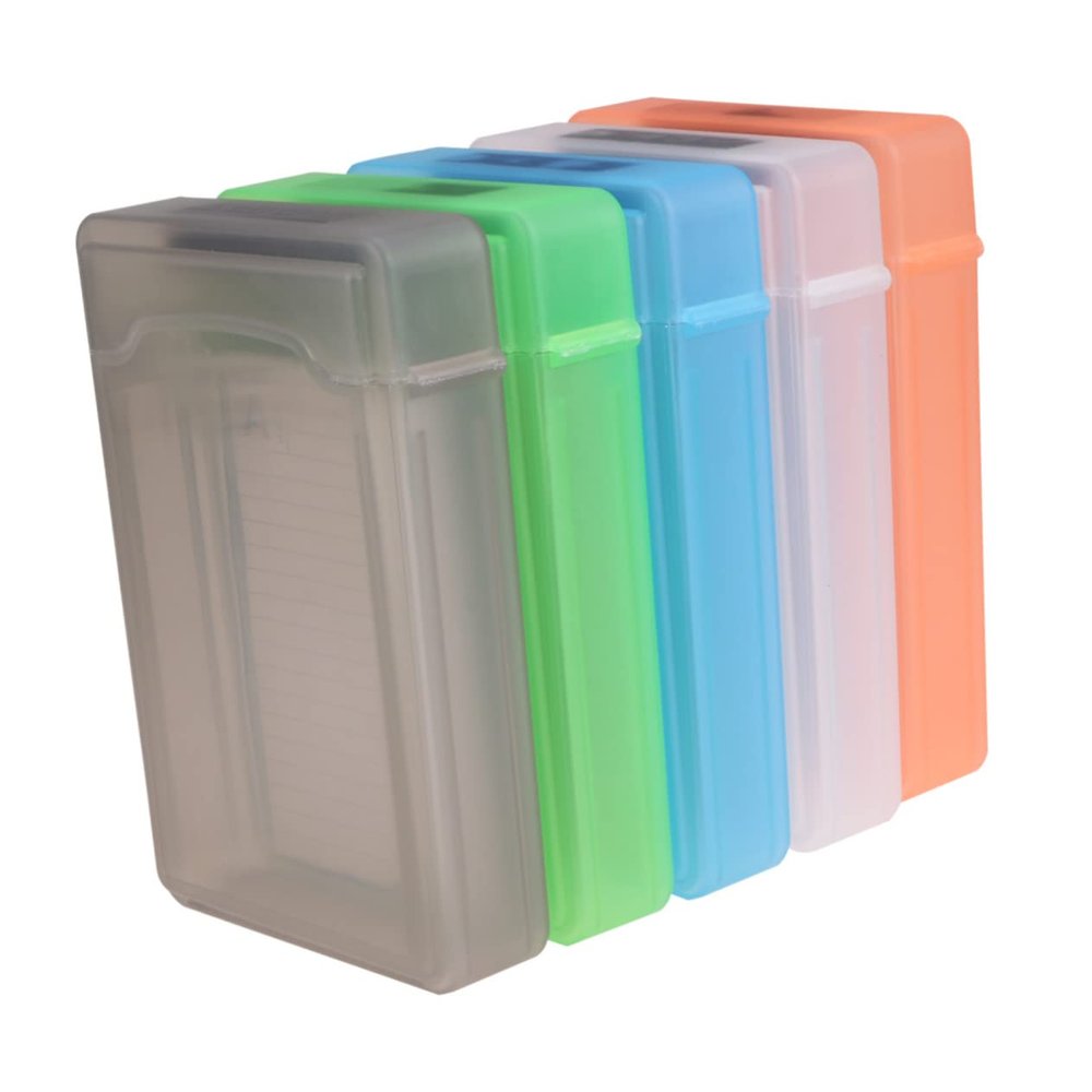 CIYODO Hard Drive Protector 5pcs Plastic Storage Case for External Label for Easy Management Drop Resistance