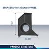 PIT66 Speaker Kick Panel Set Compatible with Ford Mustang 1967-1968 view 2