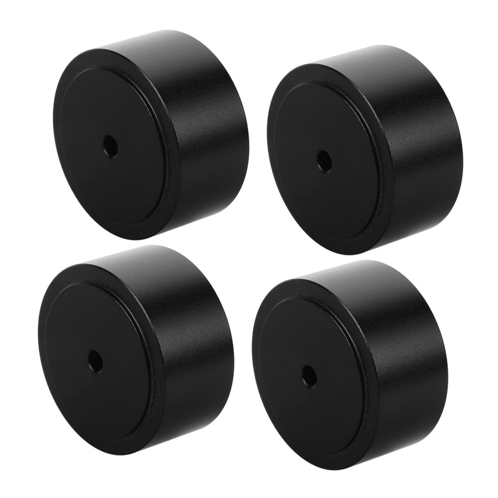 Mikikit 4pcs Speaker Foot Pads for Amplifier Aluminum Alloy Isolation Pads for Audio Protection