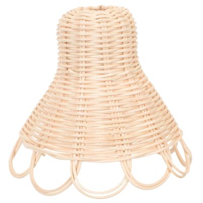 JEWEDECO Nordic Style Woven Rattan Lampshade Ceiling Chandelier Pendant Light Cover Vintage Western Decor Easy Install Ceiling Lampshades