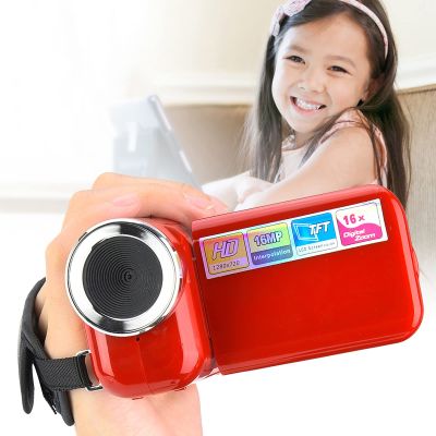 Tomantery Kids Digital Video Camera Camcorder, Portable with LCD Screen, Supports Photography and Video, Cultivate Interest in Photography, for Birthday, (Red)