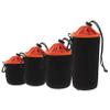 CAXUSD 4pcs Thickened Dslr Camera Lens Bag Drawstring Storage Pouch Belt Clips Lens Protector for Photography view 1