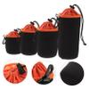 CAXUSD 4pcs Thickened Dslr Camera Lens Bag Drawstring Storage Pouch Belt Clips Lens Protector for Photography view 2