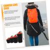 CAXUSD 4pcs Thickened Dslr Camera Lens Bag Drawstring Storage Pouch Belt Clips Lens Protector for Photography view 3