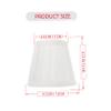 MOBUTOFU Cloth Lampshade Replacement Cover for Chandelier and Wall Lamp Elegant Pleated Design for Decor - Light Protection White view 4