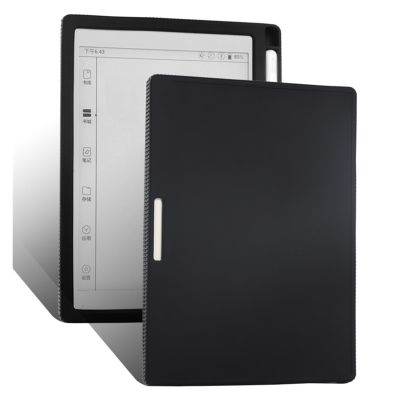 AJUSIBZR Soft Silicone Case Compatible with Boox Go 10.3" ePaper Case 2024 Released eBook Slim Shockproof Protective Back Cover(Black)