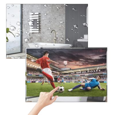elecsung 22inch Smart Mirror Bathroom TV 1080P IP66 Waterproof Android 11.0 System with Integrated HDTV(ATSC) Tuner, Built-in Speakers, Wi-Fi and Bluetooth,TBLS11014, 2025 Model