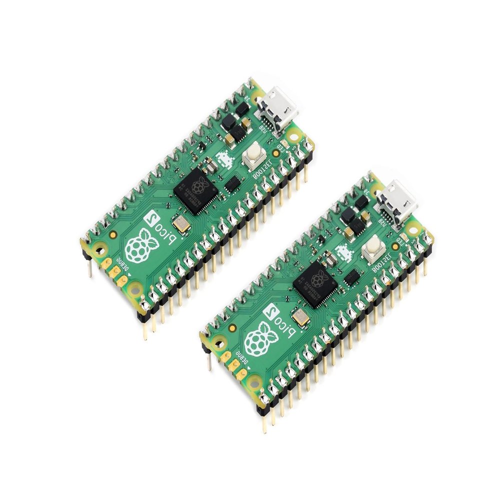 2 PCS Color-Coded Pre-soldered Raspberry Pi Pico 2 Microcontroller Development Board with Header Based on Official RP2350 Chip,Dual-core and Dual-Architecture Design