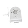 FELTECHELECTR 1pc Wall Camera Base Bracket Abs Wall Mounting Bracket for CCTV Cameras Easy Installation Design Tidy Wiring for Use view 2