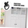 ARTIBETTER 6pcs Black Ring Handle Cabinet Knobs Easy Install Modern Style for Drawer Door view 2