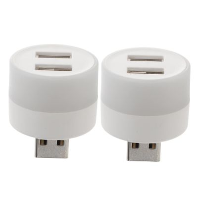 COOLHIYA 2pcs Usb Powered Illumination Light Port Hub Adapter Compact and Easy to Use Night Lamp for Home Car and Travel Usb Night Light for Convenience