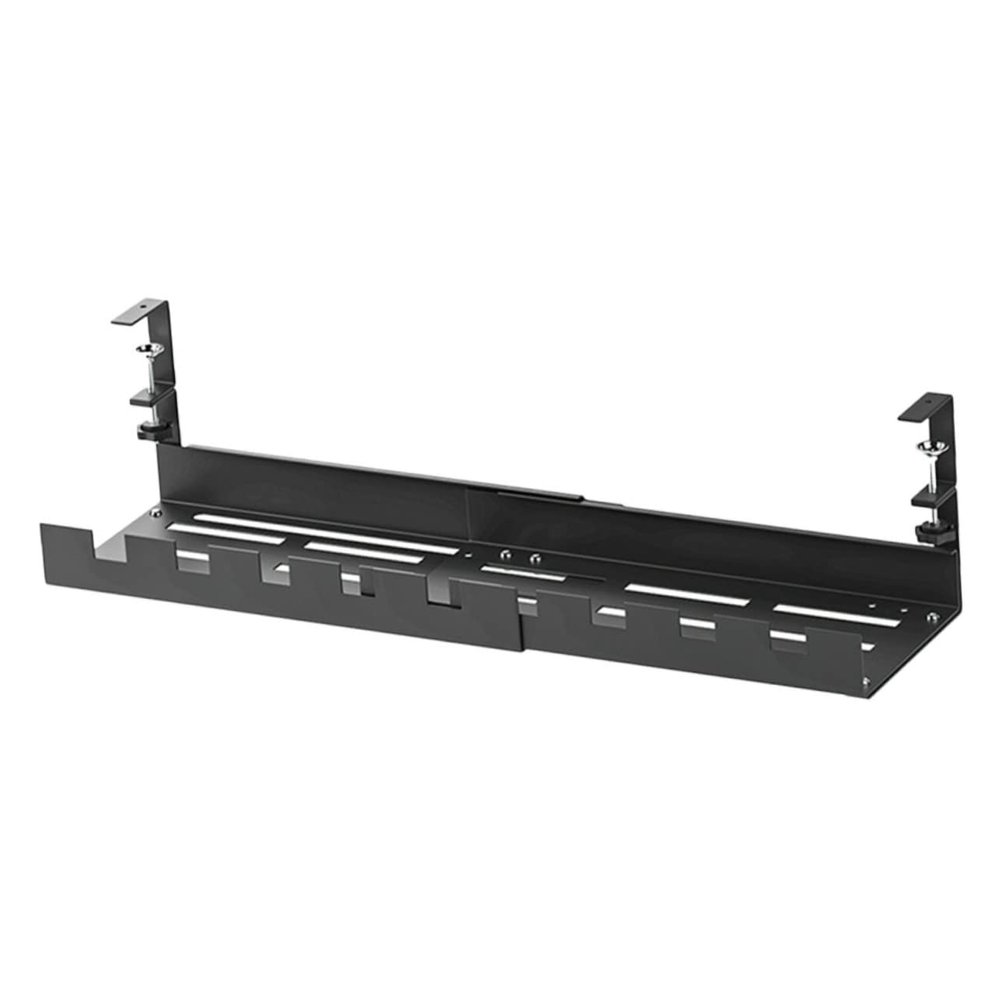 FELTECHELECTR Cable Management Tray Under Desk Desk Cord Organizer Box Telescoping Wire Organizer for Home Office