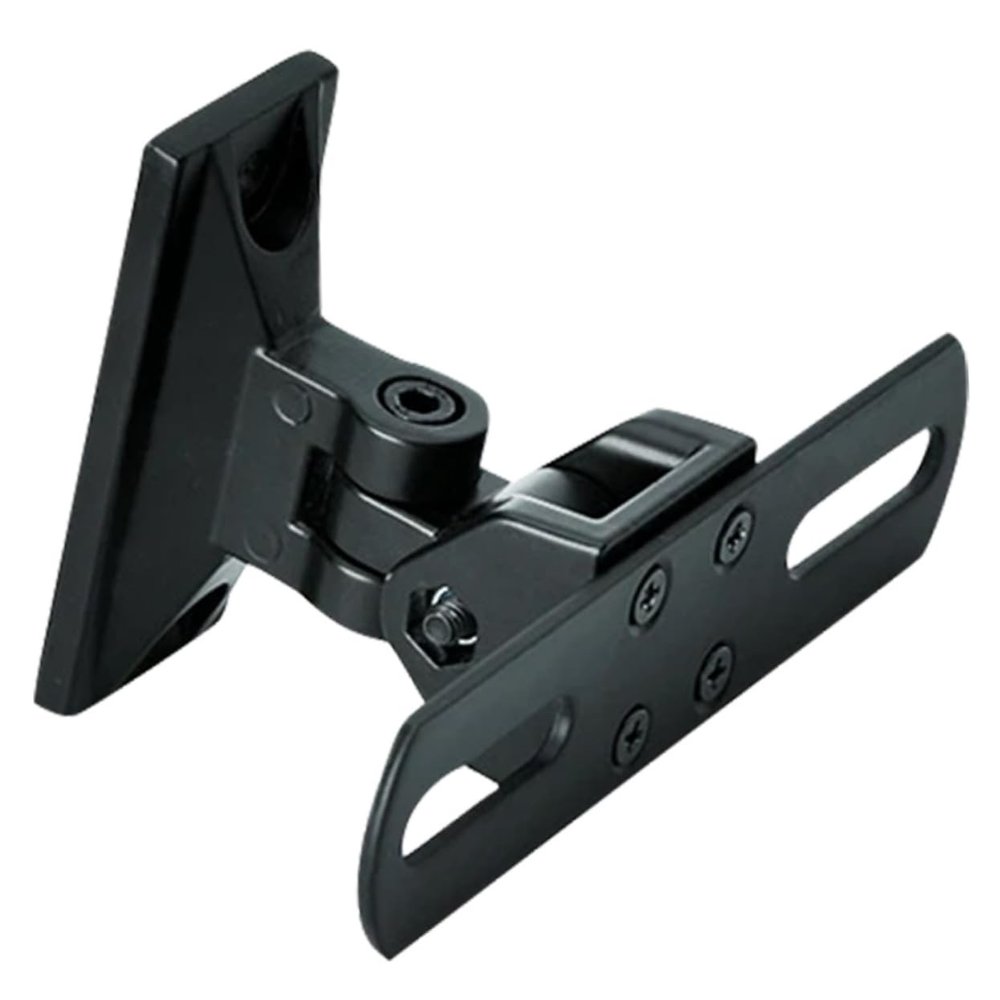 FELTECHELECTR Adjustable Speaker Stand Desk Mount 90 Rotation 180 Pitch up Down Zinc Alloy for Use Wall Mount for Monitors Center Channel Speakers