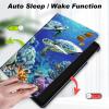 Case for Samsung Galaxy Tab S8 (2022) / Galaxy Tab S7 (2020),Slim Lightweight Smart Shell Stand Cover with Auto Wake/Sleep Case for Galaxy Tab S8/S7 11 inch,Green sea Turtle view 3