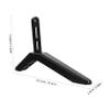 CHILDWEET 2pcs Tv Stand Tabletop Height Stylish Design for LCD Led Flat Screen Tvs Easy Installation No Drilling Required Versatile Use Tables Cabinets Shelves view 2