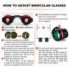 BIJIA 3X Opera Binocular Glasses, Hands-Free Lazy Glasses Binoculars Lightweight for Fishing, Bird Watching, TV, Sports, Concerts, Theater and Sightseeing, for Adults Men Women(Upgraded HD Green Film) view 3