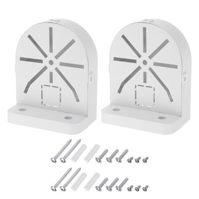 PATIKIL Dome Security Camera Mount 4.9 Inch, 2 Pack Universal Dome Right Angle Wall Mounting Bracket Junction Box Plastic, White
