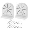 PATIKIL Dome Security Camera Mount 4.9 Inch, 2 Pack Universal Dome Right Angle Wall Mounting Bracket Junction Box Plastic, White view 1