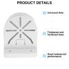PATIKIL Dome Security Camera Mount 4.9 Inch, 2 Pack Universal Dome Right Angle Wall Mounting Bracket Junction Box Plastic, White view 4