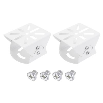 PATIKIL Security Camera Joint Mounting 3.1 Inch, 2 Pack CCTV IP Camera Installation Steel Crossbar Mounting Bracket for Safety, White
