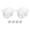 PATIKIL Security Camera Joint Mounting 3.1 Inch, 2 Pack CCTV IP Camera Installation Steel Crossbar Mounting Bracket for Safety, White view 1