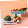 FUNOMOCYA Kitchen Vegetable Storage Basket Retractable Drain Basket Sink Drain Board Pp Material Practical view 2