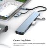 8 in 1 USB C Hub Multi Port Adapter USB 3.0 USB 2.0 USB Type C Fast Data Transfer USB C Hub with Card Chlitz Phone Tablet view 2