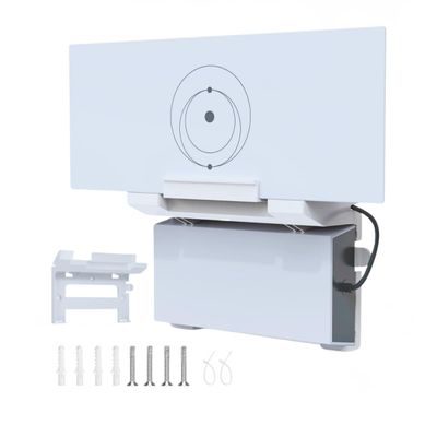 2-in-1 Starlink Gen 3 Router Stander & V3 Power Supply Wall Mount Kit, Durable ABS, Tool-Free Installation Gen 3 Router Wall Mount with Starlink Power Supply Mounting Kit for RV/Home/Office