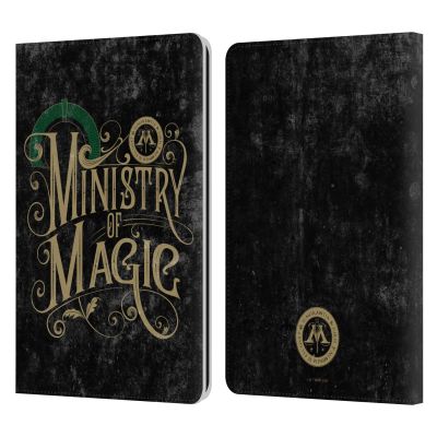 Head Case Designs Officially Licensed Harry Potter Ministry of Magic Locations Typography Leather Wallet Case Compatible with Kindle Paperwhite 1/2 / 3