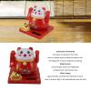 Solar Powered Lucky Cat, Lucky Cat to Feel Good, Bright Colors, Solar Powered Waving Cat, Lucky Cat to Feel Good for Your Desk At Home (S) view 2