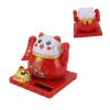 Solar Powered Lucky Cat, Lucky Cat to Feel Good, Bright Colors, Solar Powered Waving Cat, Lucky Cat to Feel Good for Your Desk At Home (S) view 3