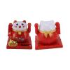 Solar Powered Lucky Cat, Lucky Cat to Feel Good, Bright Colors, Solar Powered Waving Cat, Lucky Cat to Feel Good for Your Desk At Home (S) view 4