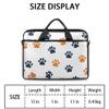 Animal Paw Prints Theme Laptop Shoulder Bag Tablet Computer Notebook Sleeve Messenger Bags Carrying Case with Strap Briefcase Tote for 14 15 in Laptops view 2