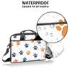 Animal Paw Prints Theme Laptop Shoulder Bag Tablet Computer Notebook Sleeve Messenger Bags Carrying Case with Strap Briefcase Tote for 14 15 in Laptops view 3