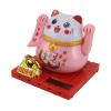 Solar Powered Lucky Cat, Lucky Cat to Feel Good, Bright Colors, Solar Powered Waving Cat, Lucky Cat to Feel Good for Your Desk At Home (S) view 2