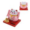 Solar Powered Lucky Cat, Lucky Cat to Feel Good, Bright Colors, Solar Powered Waving Cat, Lucky Cat to Feel Good for Your Desk At Home (S) view 4