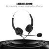 BONKZEBU Bonkzebug43d5bntoz-02 3.5mm Wired Black Over-Ear Active Noise Cancelling Professional Communication Headset with Super Long Cable and 330 Earmuffs view 2