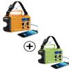 Emergency Radio with NOAA Weather Alert, Portable Solar Hand Crank AM/FM Radio(Yellow+Green) view 1