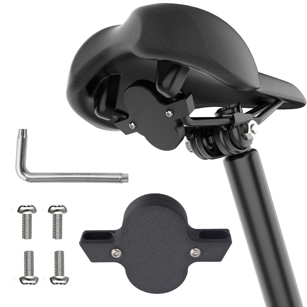 DDJ Bike Mount Compatible with Samsung Smart Tag 2 Case, Hidden Under Bicycle Seat, Anti-Theft Bike GPS Tracker Mount for Galaxy Smart Tag 2 with Security Screws, for Mountain Bikes, Electric Bicycle