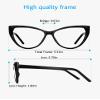 ANRRI Vintage Cat Eye Blue Light Blocking Glasses Women Trendy Cateye Non Prescription Eyeglasses Computer Gameing Glasses Anti Eyestrain Black Frame view 4