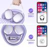 BOVKE Hard Carrying Case with Sleep Mode for Apple AirPods Max Wireless Over-Ear Headphones, AirPods Max Protective Portable Storage Bag with Mesh Pocket for Headphone Accessories, Purple view 2