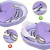 BOVKE Hard Carrying Case with Sleep Mode for Apple AirPods Max Wireless Over-Ear Headphones, AirPods Max Protective Portable Storage Bag with Mesh Pocket for Headphone Accessories, Purple view 4