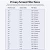 ACAGALA Privacy Screen Filter Reversible High-Transmittance 30 Invisible Anti-UV Anti-Glare Film for 24 Inch Monitor with 16:9 Aspect Ratio view 4