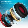 Bluetooth Headphones, Chat- Comfortable Over Ear Stereo Headphones,7 Breathing Led Lights up, Wireless Headset for Adult Teen Kid for Phone/Samsung/Pad/PC/Android/Laptop/TV (Red) view 3