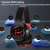 Bluetooth Headphones, Chat- Comfortable Over Ear Stereo Headphones,7 Breathing Led Lights up, Wireless Headset for Adult Teen Kid for Phone/Samsung/Pad/PC/Android/Laptop/TV (Red) view 4