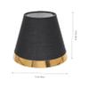 Levemolo Fabric Art Lamp Cover Simple Design for Wall Light Multipurpose Lamp Shade Bedroom Light Cover view 2